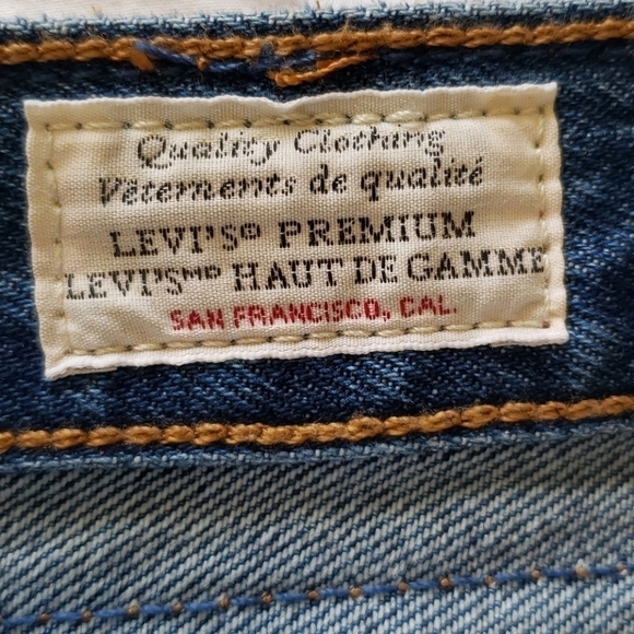 Levis Premium Filiforme Jeans, Blue W24/L28 - Picture 8 of 12